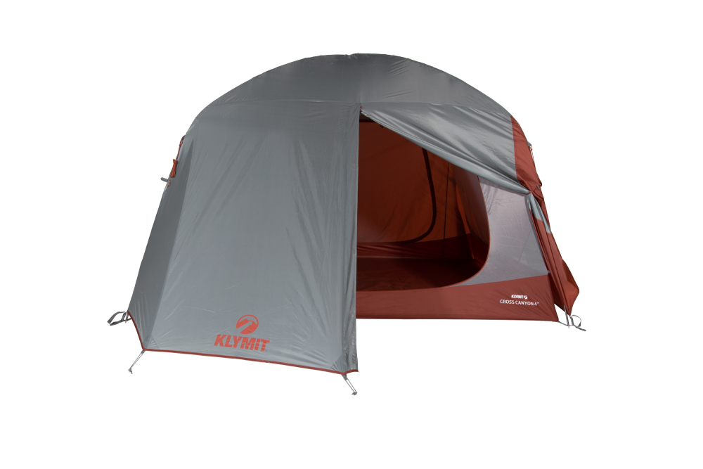 Klymit Cross Canyon 4 Tent - Red/Grey