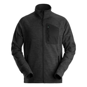 Snickers 8042 FlexiWork fleecejakke sort str. xxxl