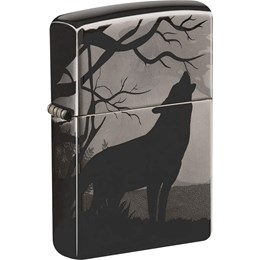Zippo Wolves Design Black IceÂ® Lighter