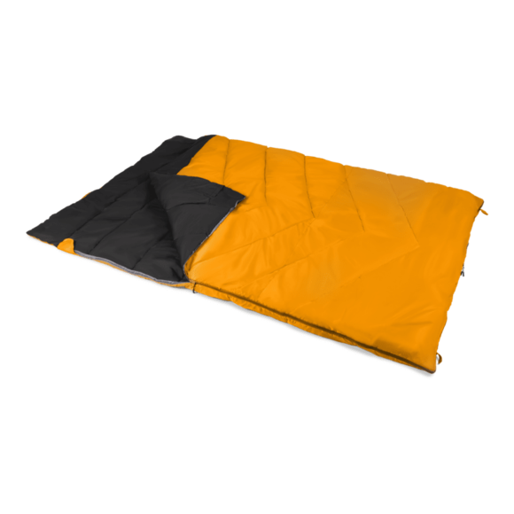 Kampa Garda dobbelt, rektangulær sovepose (gul)