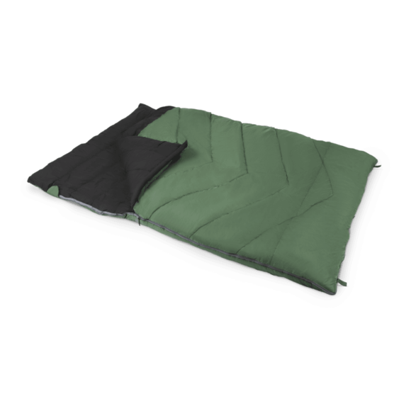 Kampa Vert Dobbelt, rektangulær sovepose (grøn)