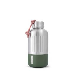 Black + Blum Explorer Insulated Bottle Small 650 Ml - Silver/Olive - Str. 650ml - Termoflaske