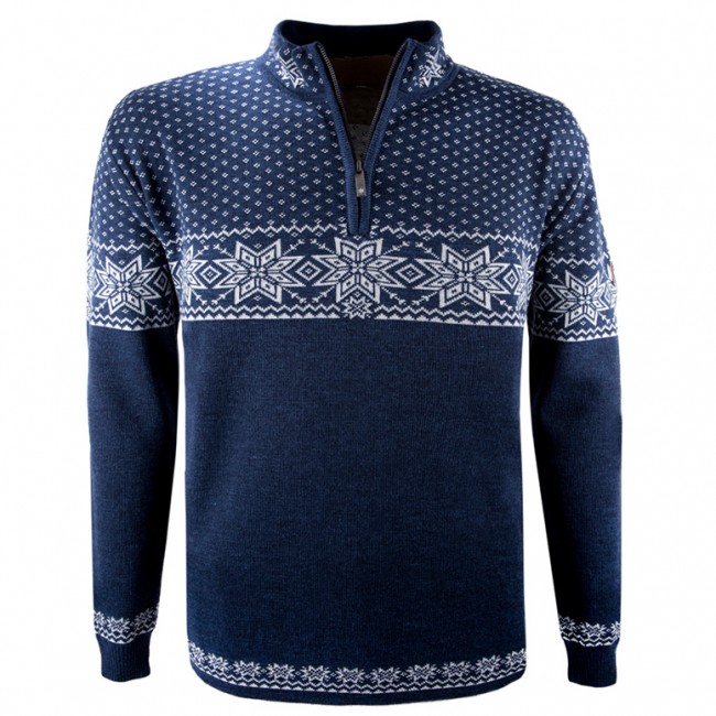 Kama Rune, merino sweater, herre, marineblå