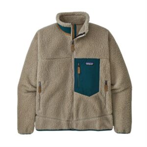 Patagonia Mens Classic Retro-X Jacket, Pelican / Dark Borealis