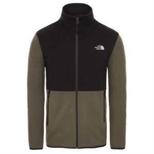 The North Face Mens TKA Glacier Full Zip Jacket, Taupe Green