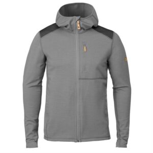 Fjällräven Keb Fleece Hoodie Mens, Grey / Dark Grey