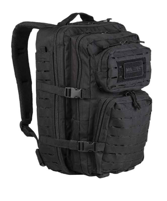 Rygsæk US Assault - Large - 36 liter - Laser Cut Molle system - Sort