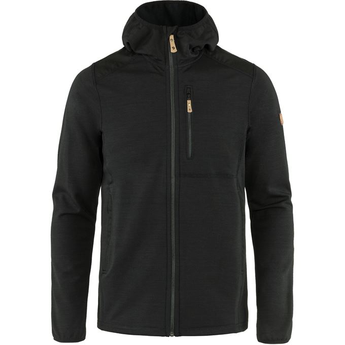 Fjällraven Keb Fleece Hoodie Herre Black XXL