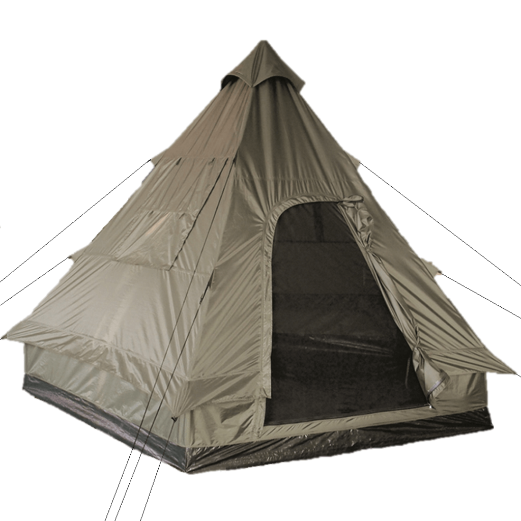 Telt - Pyramide - Tipi design - 4 personer